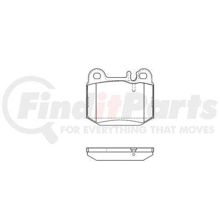 E10908740 by BENDIX - Formula Blue™ Hydraulic Brake Pads - Premium Semi-Metallic, With Shims, Rear, 7749-D874 FMSI