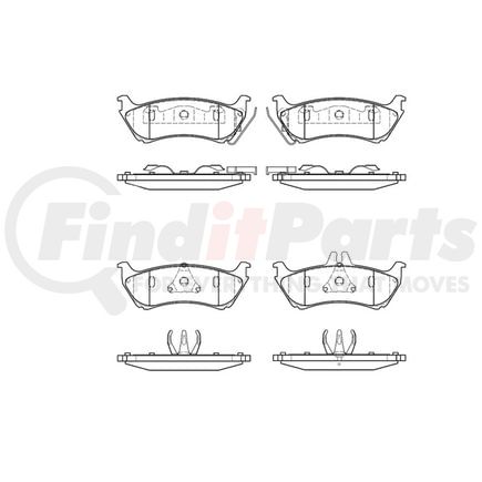Bendix E10908750 Disc Brake Pad Set Pad Set