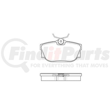 E10908770 by BENDIX - Formula Blue™ Hydraulic Brake Pads - Premium Semi-Metallic, With Shims, Rear, 7754-D877 FMSI