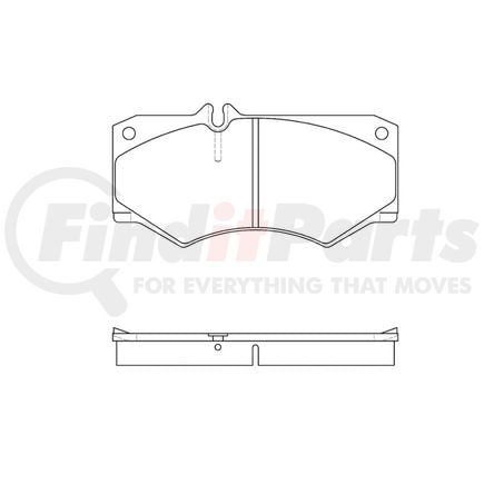 E10909270 by BENDIX - Formula Blue™ Hydraulic Brake Pads - Premium Semi-Metallic, With Shims, Front, 7828-D927 FMSI