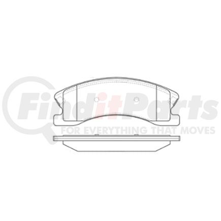 E10909450 by BENDIX - Formula Blue™ Hydraulic Brake Pads - Premium Semi-Metallic, With Shims