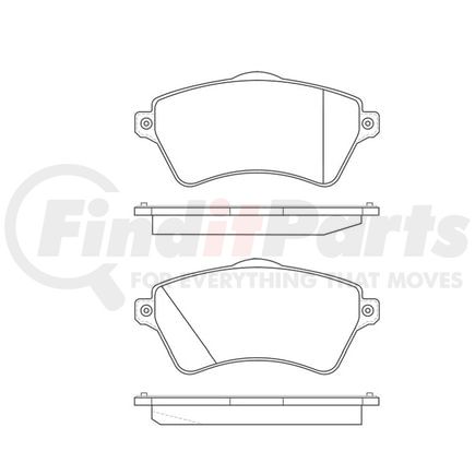 E10909260 by BENDIX - Formula Blue™ Hydraulic Brake Pads - Premium Semi-Metallic, With Shims, Front, 7827-D926 FMSI