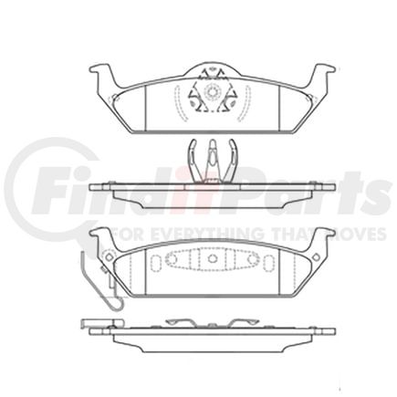 Bendix E10910120 Disc Brake Pad Set Pad Set