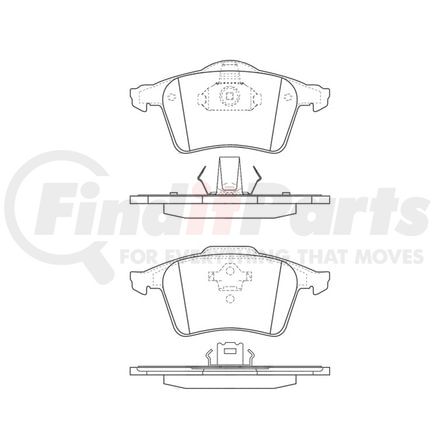 E10909790 by BENDIX - Formula Blue™ Hydraulic Brake Pads - Premium Semi-Metallic, With Shims, Front, 7882-D979 FMSI