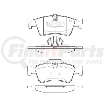 E10911220 by BENDIX - Formula Blue™ Hydraulic Brake Pads - Premium Semi-Metallic, With Shims, Rear, 8228-D1122 FMSI