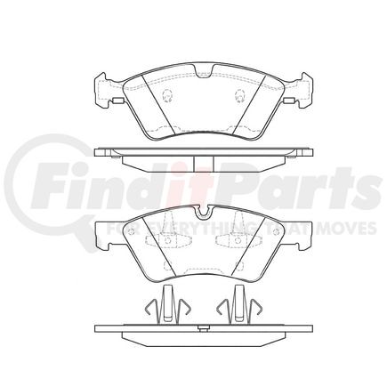 Bendix E10911230 Disc Brake Pad Set Pad Set