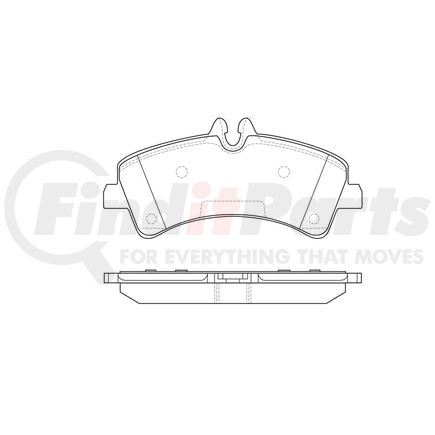 E10913180 by BENDIX - Formula Blue™ Hydraulic Brake Pads - Premium Semi-Metallic, With Shims, Rear, 8432-D1318 FMSI