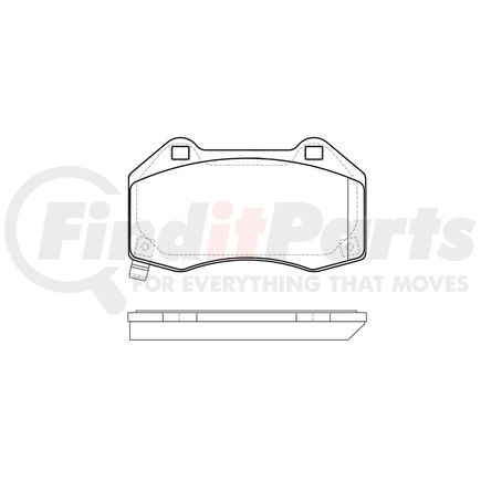 E10913790 by BENDIX - Formula Blue™ Hydraulic Brake Pads - Premium Semi-Metallic, With Shims