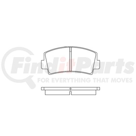 E11000760 by BENDIX - Formula Blue™ Hydraulic Brake Pads - Ceramic, With Shims, Front, 7009-D76 FMSI