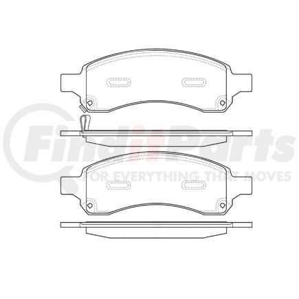 E10911690 by BENDIX - Formula Blue™ Hydraulic Brake Pads - Premium Semi-Metallic, With Shims, Front, 8282-D1169 FMSI