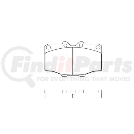 E11001370 by BENDIX - Formula Blue™ Hydraulic Brake Pads - Ceramic, With Shims, Front, 7069-D137 FMSI