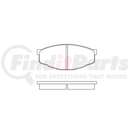 Bendix E11002070 Disc Brake Pad Set Pad Set