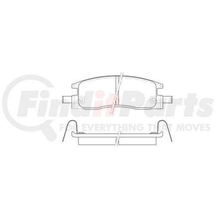 Bendix E11003980 Disc Brake Pad Set Pad Set