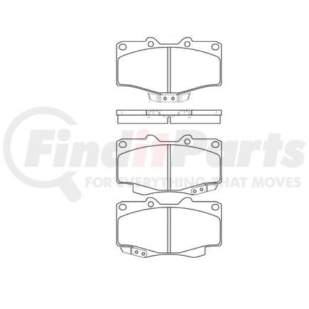 Bendix E11004100 Disc Brake Pad Set Pad Set