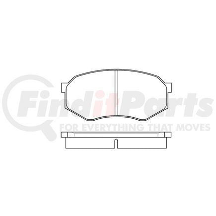 Bendix E11004330 Disc Brake Pad Set Pad Set