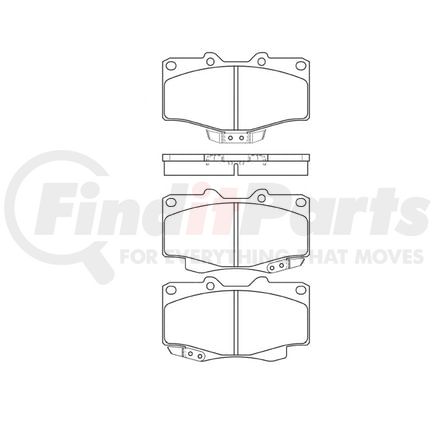 Bendix E11004360 Disc Brake Pad Set Pad Set