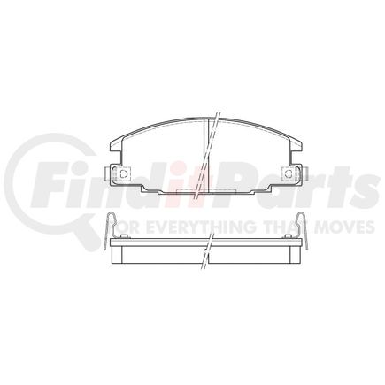 E11003630 by BENDIX - Formula Blue™ Hydraulic Brake Pads - Ceramic, With Shims, Front, 7253-D363, 7347-D363 FMSI