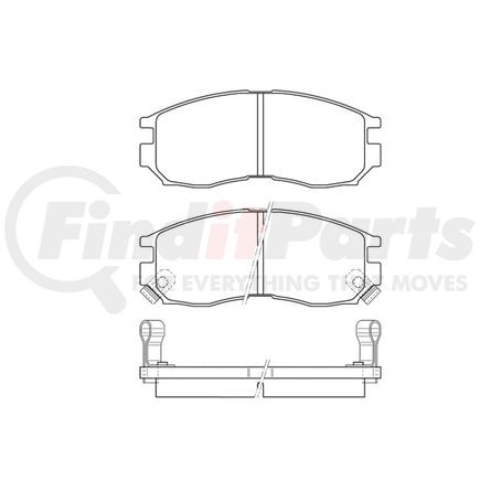Bendix E11004840 Disc Brake Pad Set Pad Set