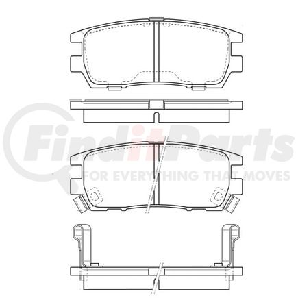E11005670 by BENDIX - Formula Blue™ Hydraulic Brake Pads - Ceramic, With Shims, Rear, 7447-D567 FMSI