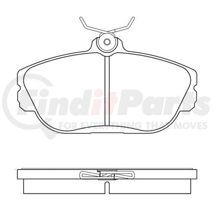 E11006010 by BENDIX - Formula Blue™ Hydraulic Brake Pads - Ceramic, With Shims, Front, 7479-D601, 7536-D656 FMSI