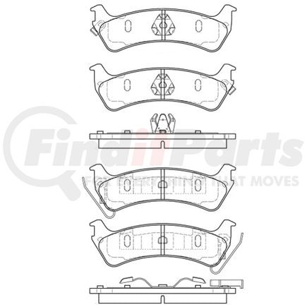 Bendix E11006660 Disc Brake Pad Set Pad Set