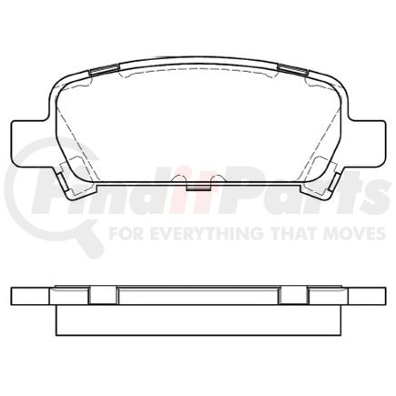 E11007700 by BENDIX - Formula Blue™ Hydraulic Brake Pads - Ceramic, With Shims, Rear, 7637-D770 FMSI