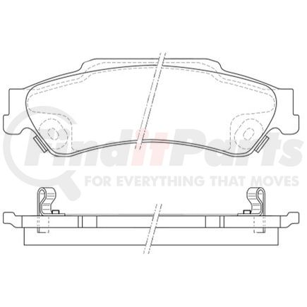 E11007290 by BENDIX - Formula Blue™ Hydraulic Brake Pads - Ceramic, With Shims, Rear, 7589-D721 FMSI