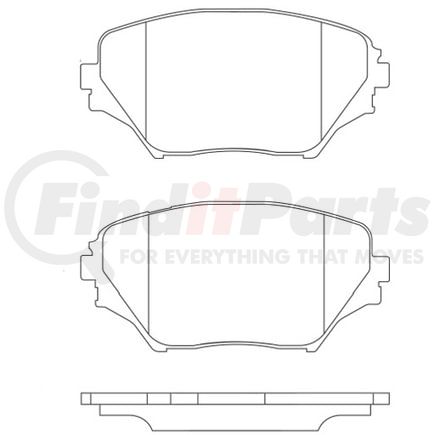 E11008620 by BENDIX - Formula Blue™ Hydraulic Brake Pads - Ceramic, With Shims, Front, 7738-D862 FMSI