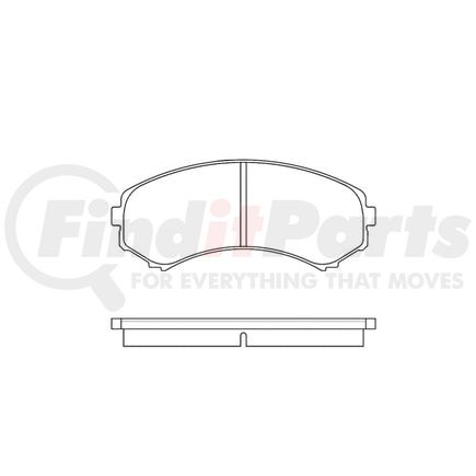 Bendix E11008670 Disc Brake Pad Set Pad Set
