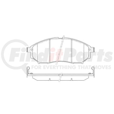 E11008880 by BENDIX - Formula Blue™ Hydraulic Brake Pads - Heavy Duty Ceramic, With Shims