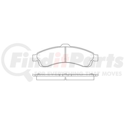 Bendix E11008820 Disc Brake Pad Set Pad Set