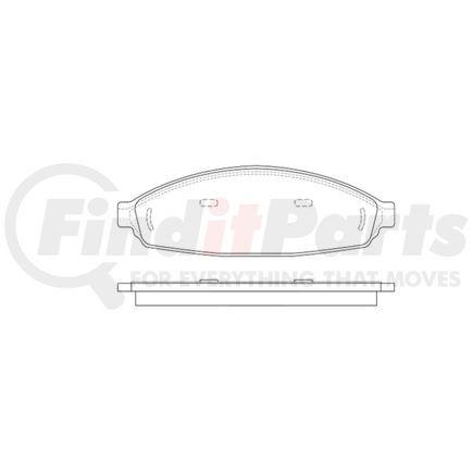 E11009310 by BENDIX - Formula Blue™ Hydraulic Brake Pads - Ceramic, With Shims, Front