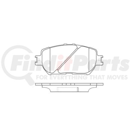 E11009080 by BENDIX - Formula Blue™ Hydraulic Brake Pads - Ceramic, With Shims, Front, 7787-D908, 7787-D1052 FMSI