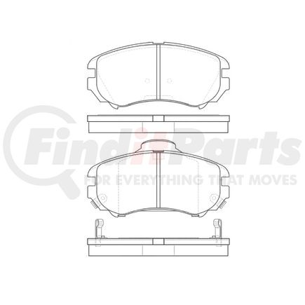 Bendix E11009240 Disc Brake Pad Set Pad Set