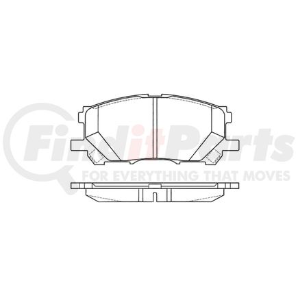 E11010050 by BENDIX - Formula Blue™ Hydraulic Brake Pads - Ceramic, With Shims, Front, 7906-D1005 FMSI