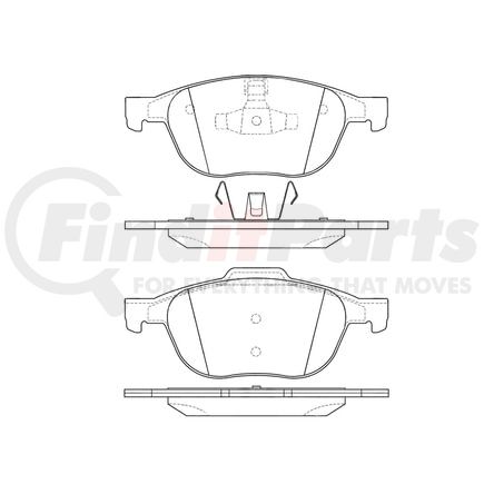 E11010440 by BENDIX - Formula Blue™ Hydraulic Brake Pads - Heavy Duty Ceramic, With Shims