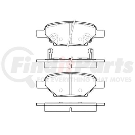 E11010330 by BENDIX - Formula Blue™ Hydraulic Brake Pads - Heavy Duty Ceramic, With Shims