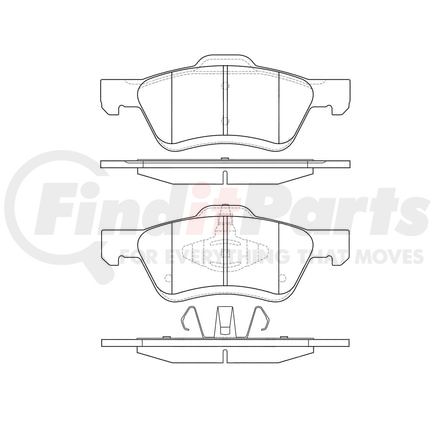 Bendix E11010471 Disc Brake Pad Set Pad Set
