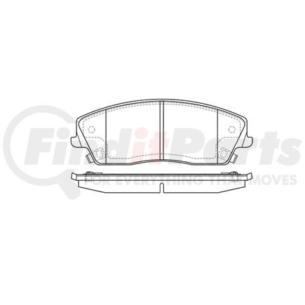 Bendix E11010560 Disc Brake Pad Set Pad Set