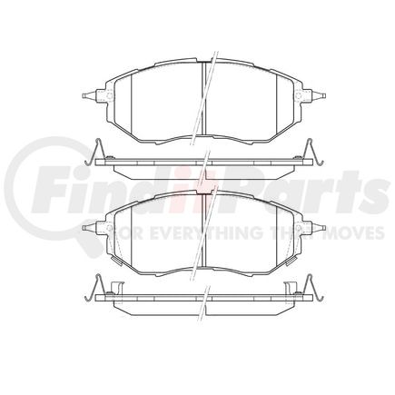 Bendix E11010780 Disc Brake Pad Set Pad Set