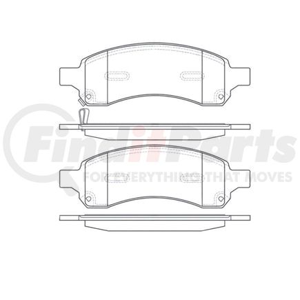 E11011691 by BENDIX - Formula Blue™ Hydraulic Brake Pads - Heavy Duty Ceramic, With Shims