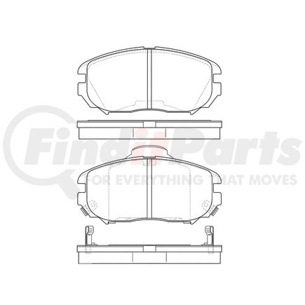 Bendix E11011250 Disc Brake Pad Set Pad Set