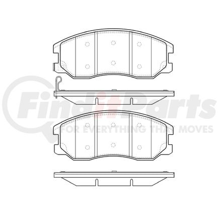 E11012640 by BENDIX - Formula Blue™ Hydraulic Brake Pads - Heavy Duty Ceramic, With Shims