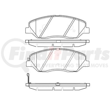 E11012020 by BENDIX - Formula Blue™ Hydraulic Brake Pads - Ceramic, With Shims, Front, 8322-D1202 FMSI