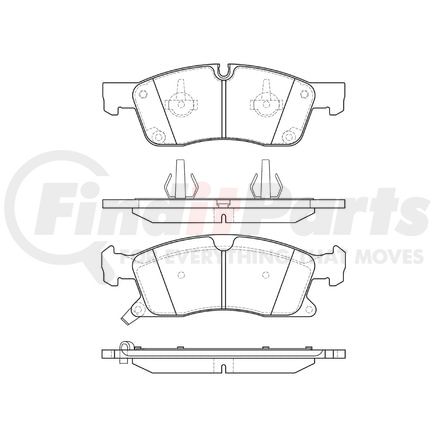 E11014550 by BENDIX - Pad Set
