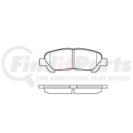 Bendix E11013250 Disc Brake Pad Set Pad Set