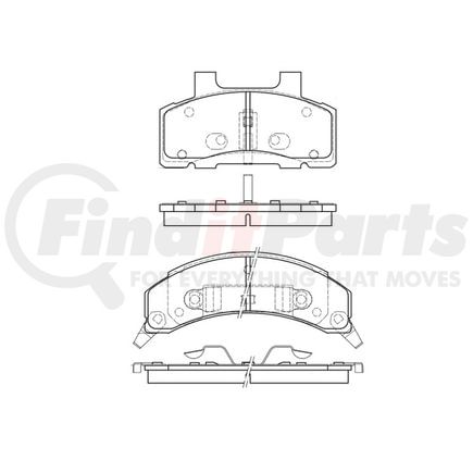 Bendix E11102150 Disc Brake Pad Set Pad Set