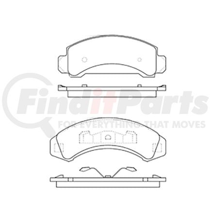 Bendix E11103870 Disc Brake Pad Set Pad Set