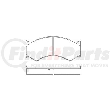 Bendix E11104940 Disc Brake Pad Set Pad Set
