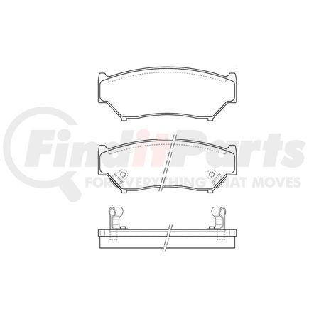 Bendix E11105560 Disc Brake Pad Set Pad Set